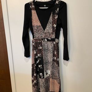 Animal print overall dress size S